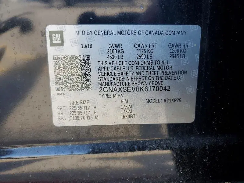 2019 CHEVROLET EQUINOX LS  