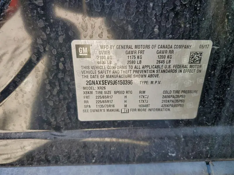 2018 CHEVROLET EQUINOX LT  