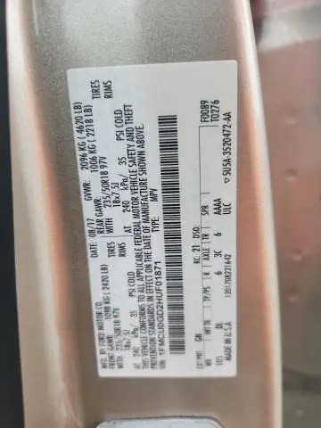 2017 FORD ESCAPE SE  