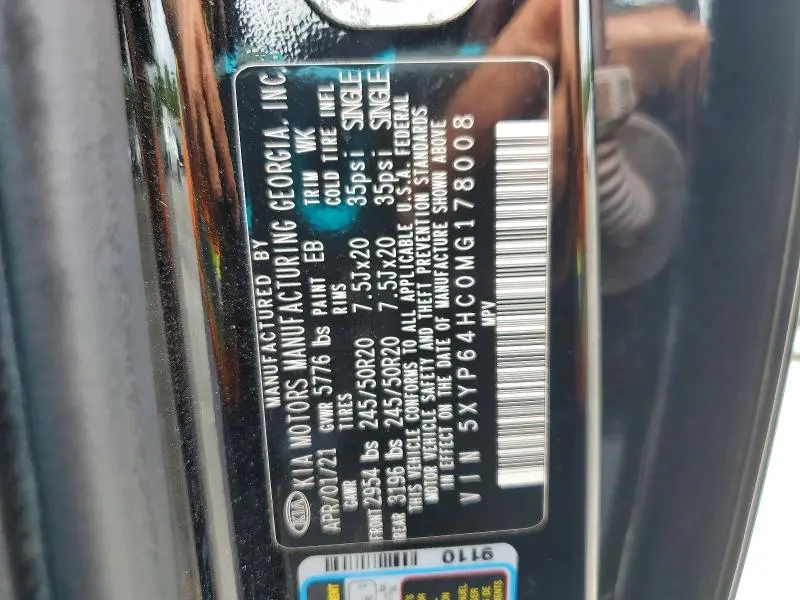 2021 KIA TELLURIDE S  