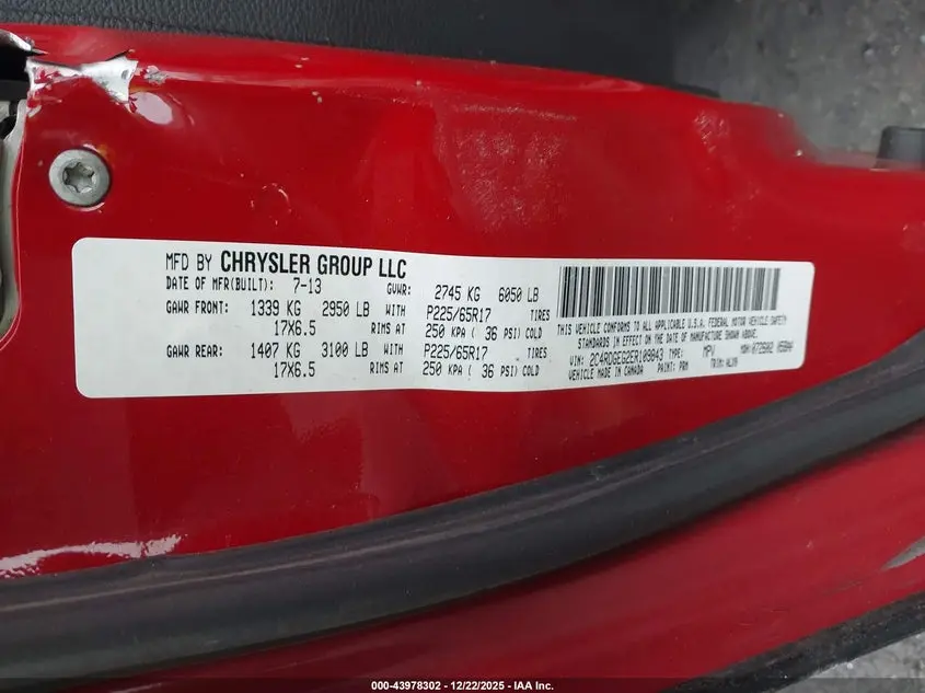 2014 DODGE GRAND CARAVAN R/T