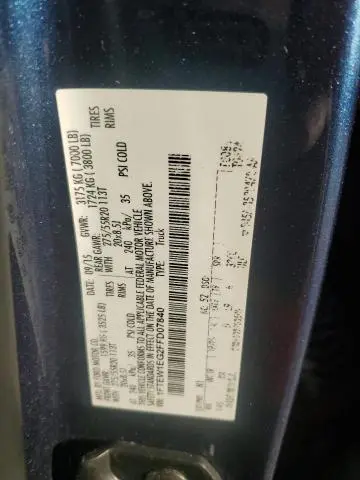 2015 FORD F150 SUPERCREW  