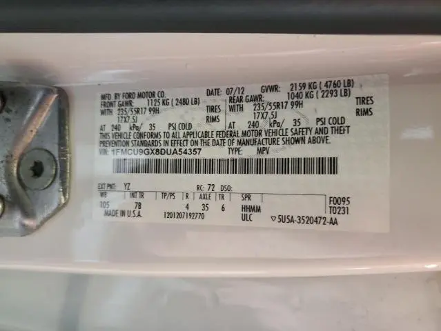 2013 FORD ESCAPE SE  