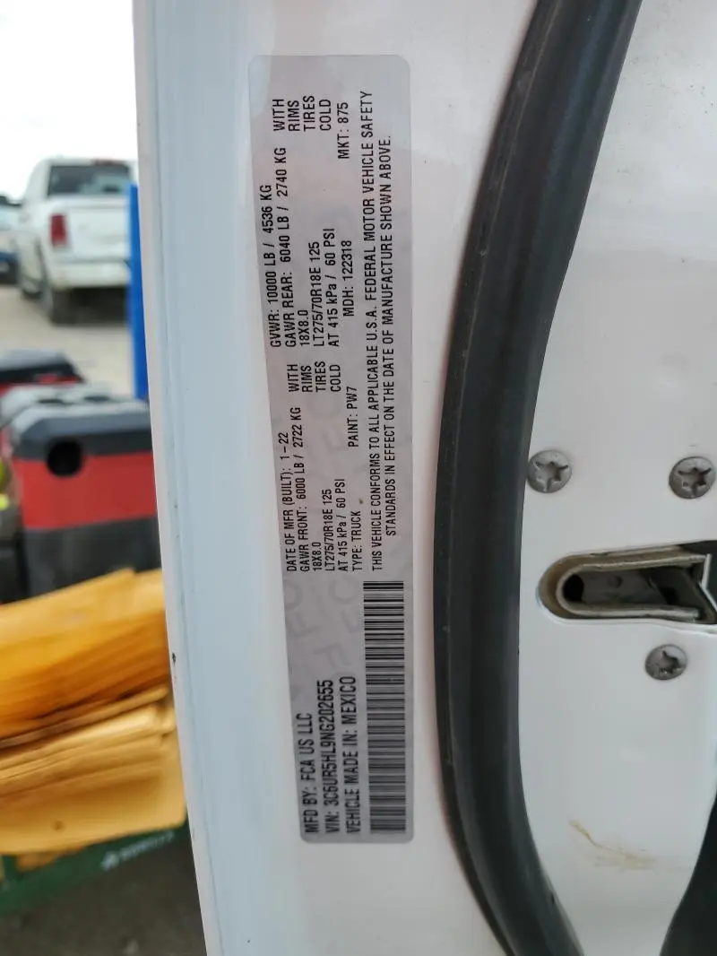 2022 RAM 2500 TRADESMAN  