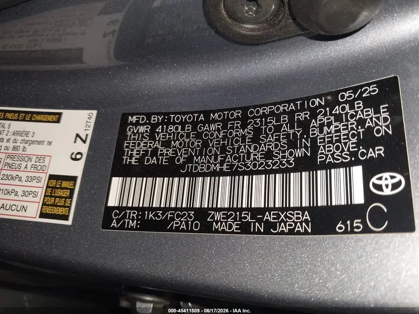 2025 TOYOTA COROLLA HYBRID SE