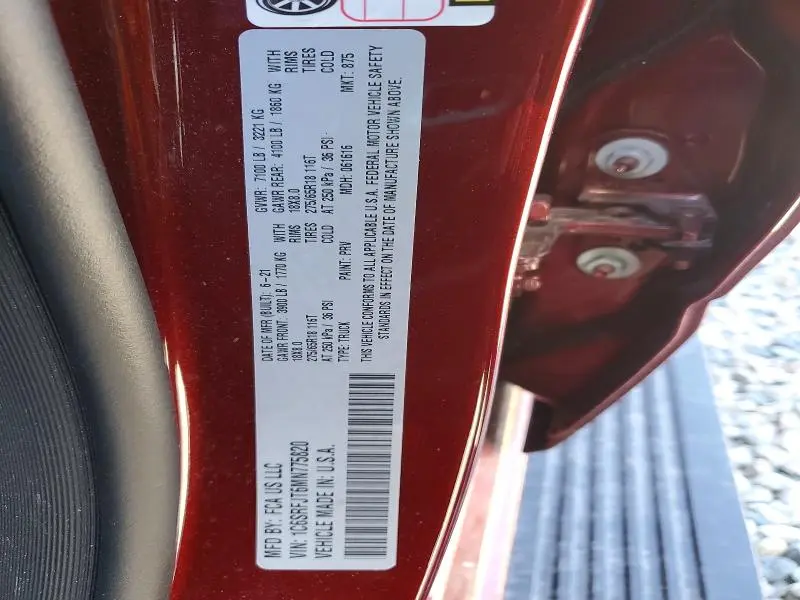 2021 RAM 1500 LARAMIE  