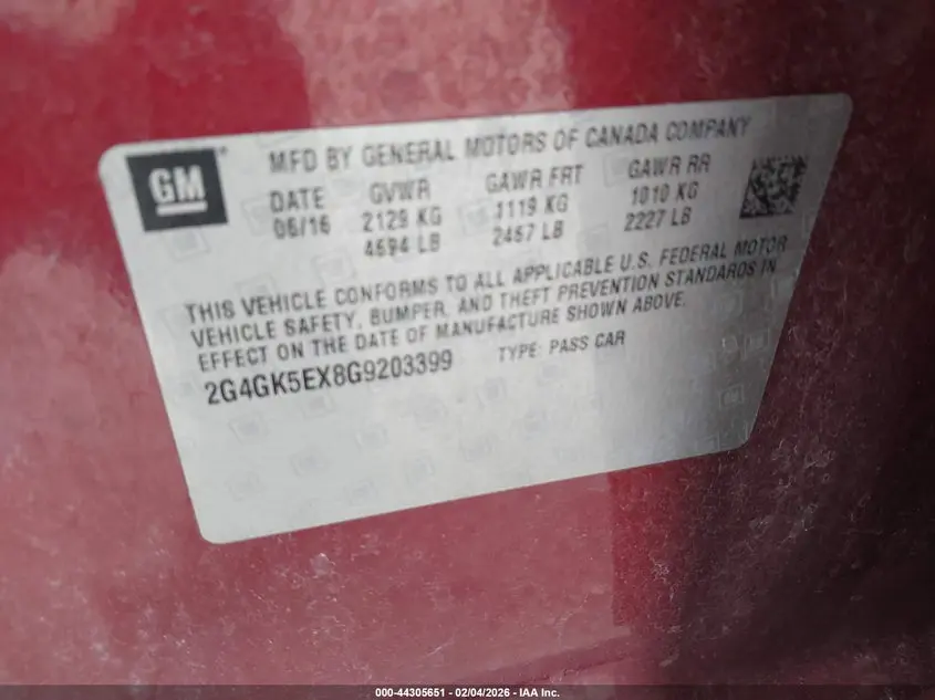 2016 BUICK REGAL TURBO