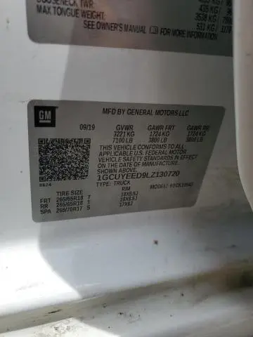 2020 CHEVROLET SILVERADO K1500 RST  