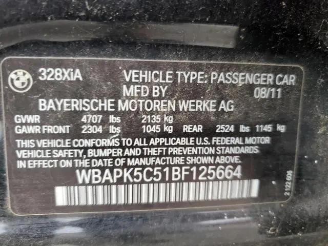 2011 BMW 328 XI SULEV  