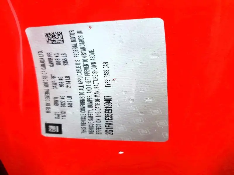 2014 CHEVROLET CAMARO LS  