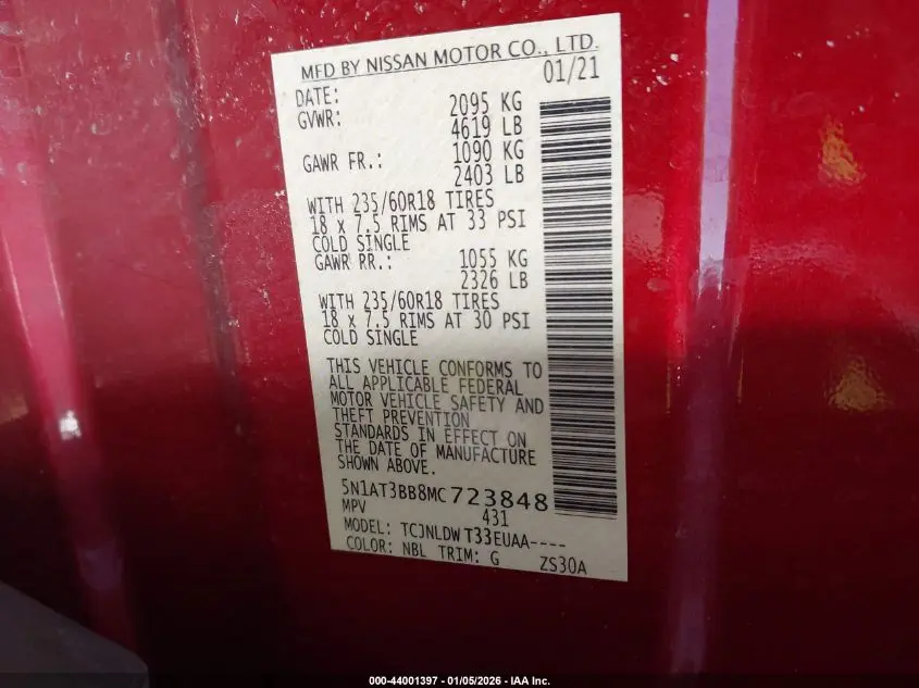 2021 NISSAN ROGUE SV INTELLIGENT AWD