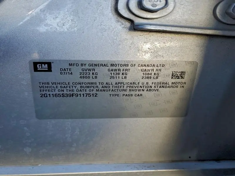 2015 CHEVROLET IMPALA LTZ  