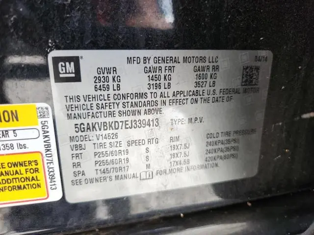 2014 BUICK ENCLAVE   