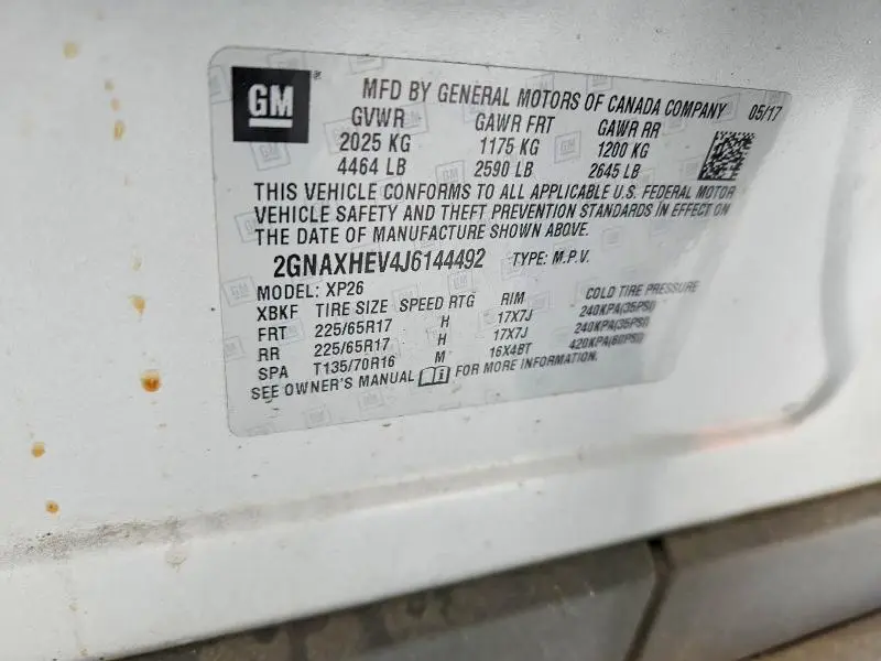 2018 CHEVROLET EQUINOX LS  