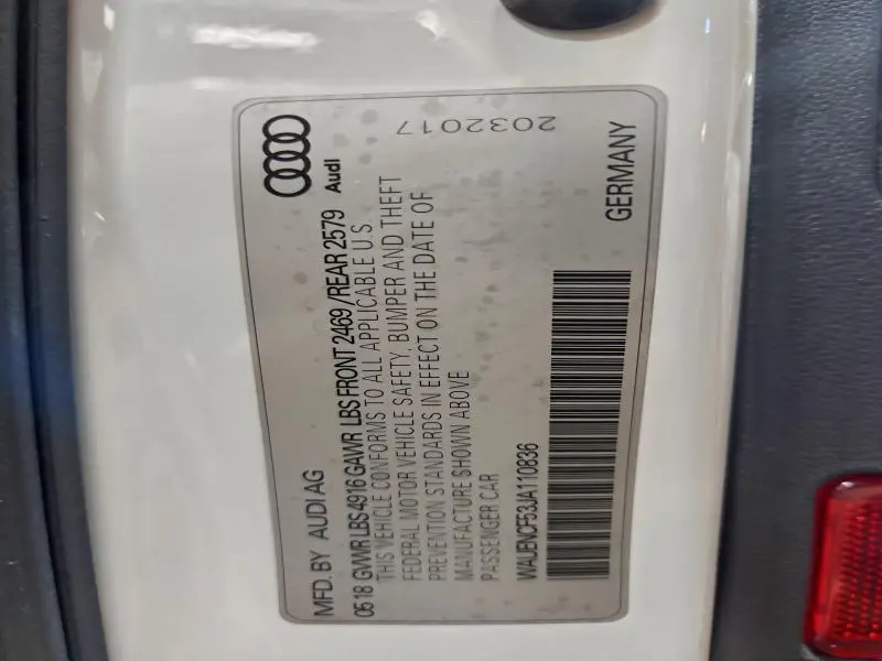 2018 AUDI A5 PREMIUM PLUS S-LINE  