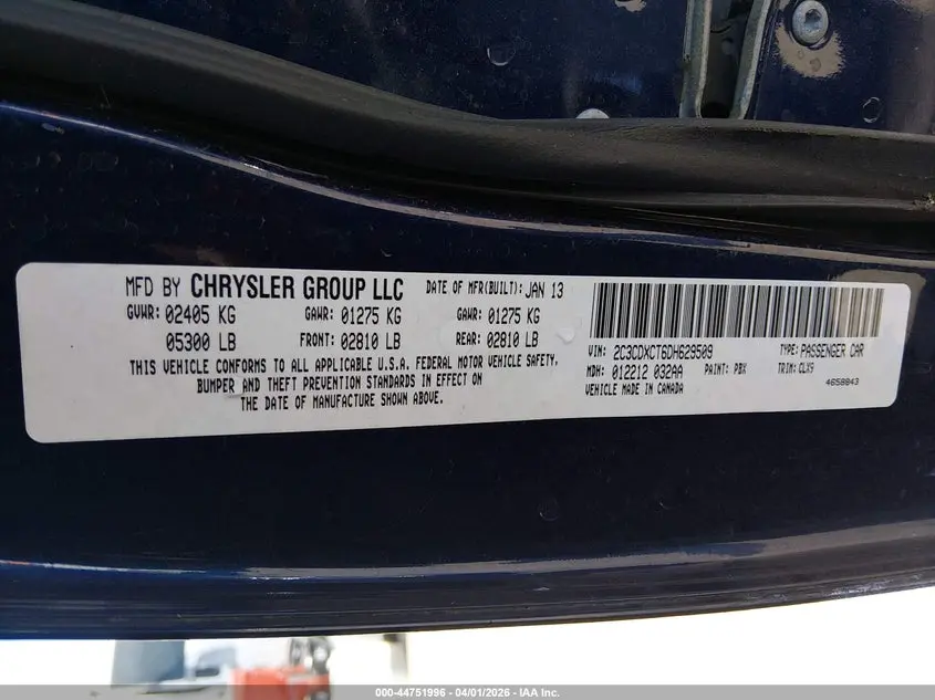 2013 DODGE CHARGER R/T PLUS