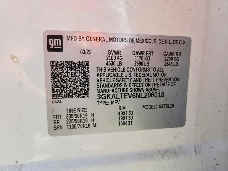 2022 GMC TERRAIN SLE  