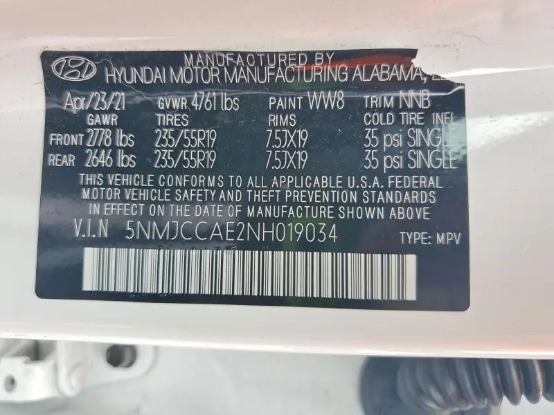 2022 HYUNDAI TUCSON SEL  