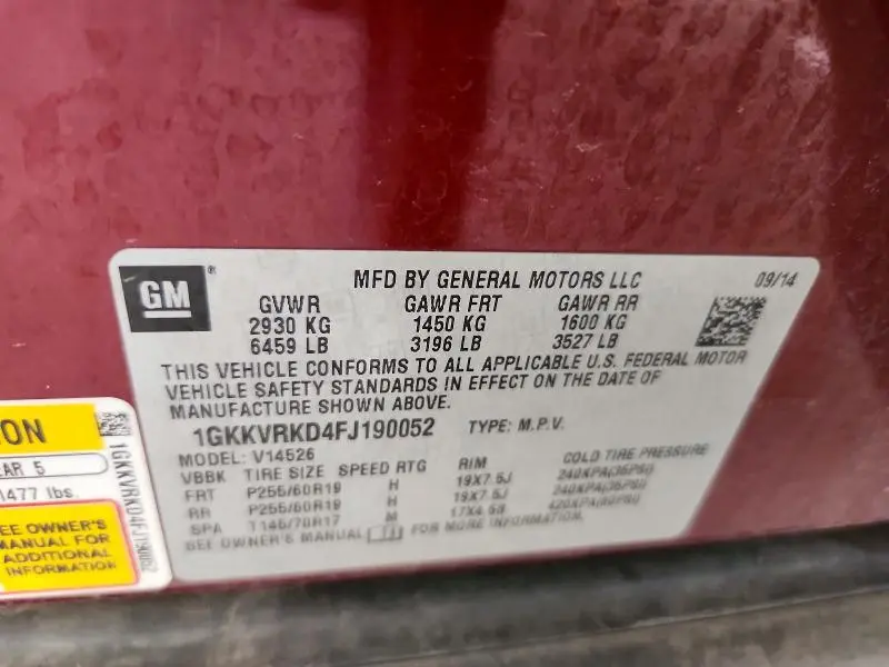 2015 GMC ACADIA SLT-1  
