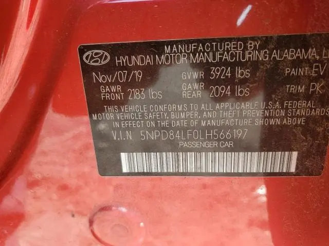 2020 HYUNDAI ELANTRA SEL