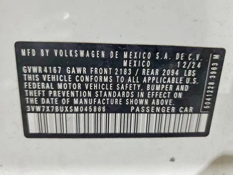 2025 VOLKSWAGEN JETTA SE  