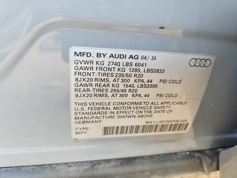 2024 AUDI Q4 E-TRON PREMIUM PLUS  