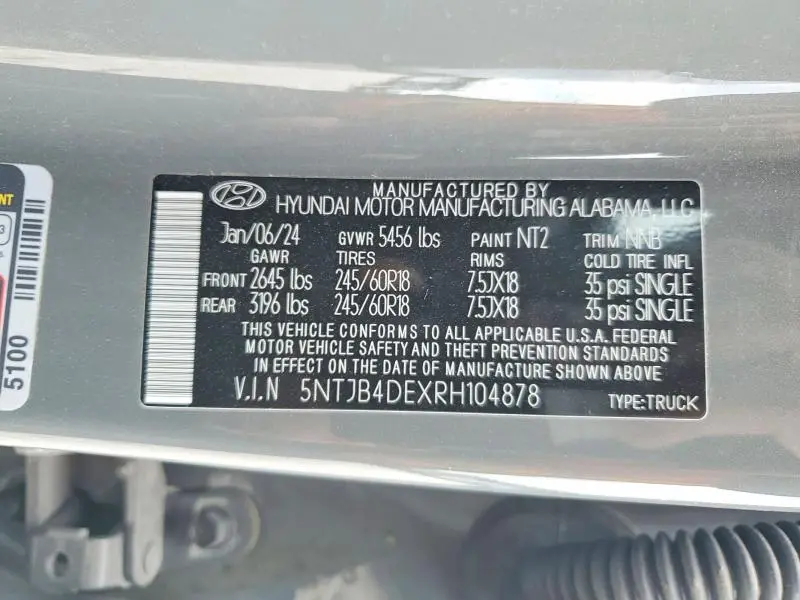 2024 HYUNDAI SANTA CRUZ SEL  