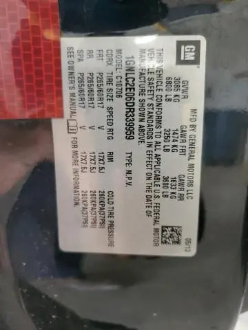 2013 CHEVROLET TAHOE POLICE  