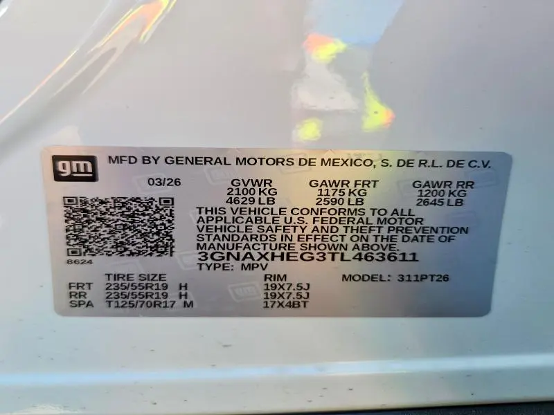 2026 CHEVROLET EQUINOX LT  