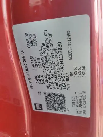 2022 CHEVROLET COLORADO LT  