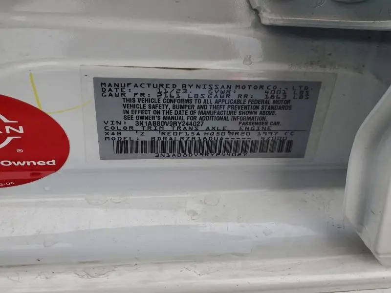 2024 NISSAN SENTRA SR  