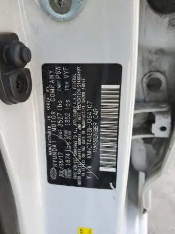 2017 HYUNDAI ACCENT SE