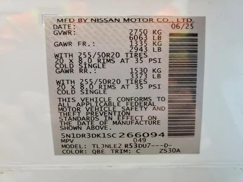 2025 NISSAN PATHFINDER PLATINUM  