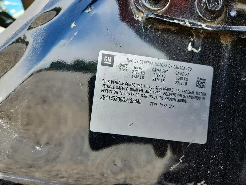 2016 CHEVROLET IMPALA LTZ  