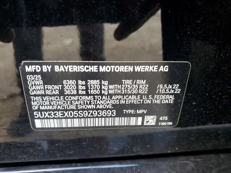 2025 BMW X6 XDRIVE40I  
