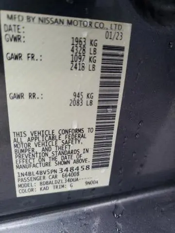 2023 NISSAN ALTIMA S  