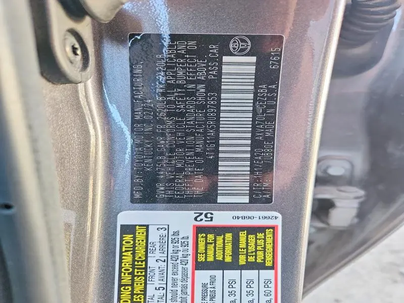 2024 TOYOTA CAMRY SE  