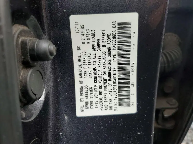 2012 ACURA TL   