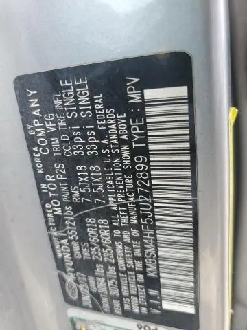 2018 HYUNDAI SANTA FE SE  