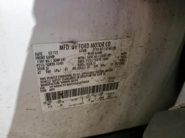 2013 FORD EXPLORER LIMITED  