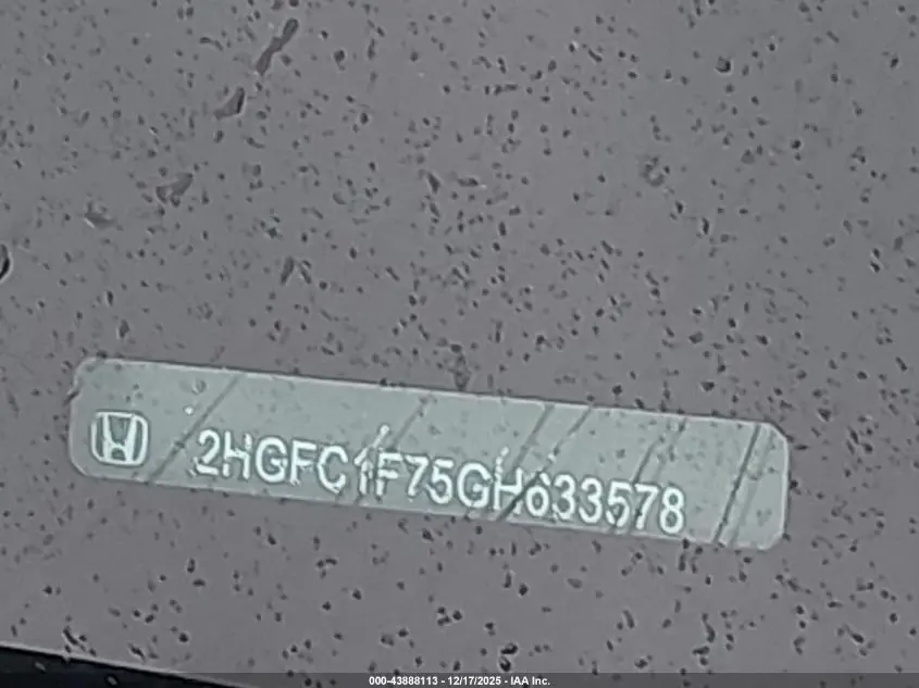 2016 HONDA CIVIC EX-L