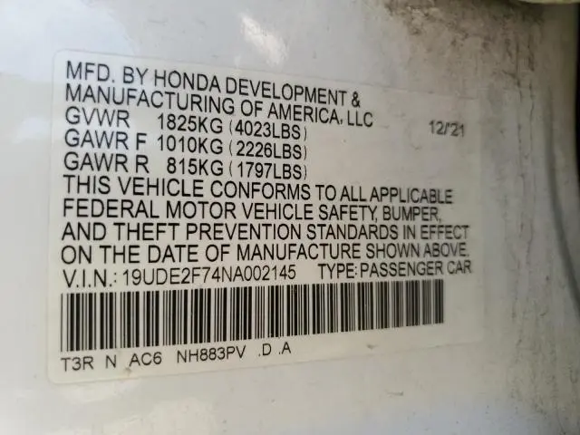 2022 ACURA ILX PREMIUM  