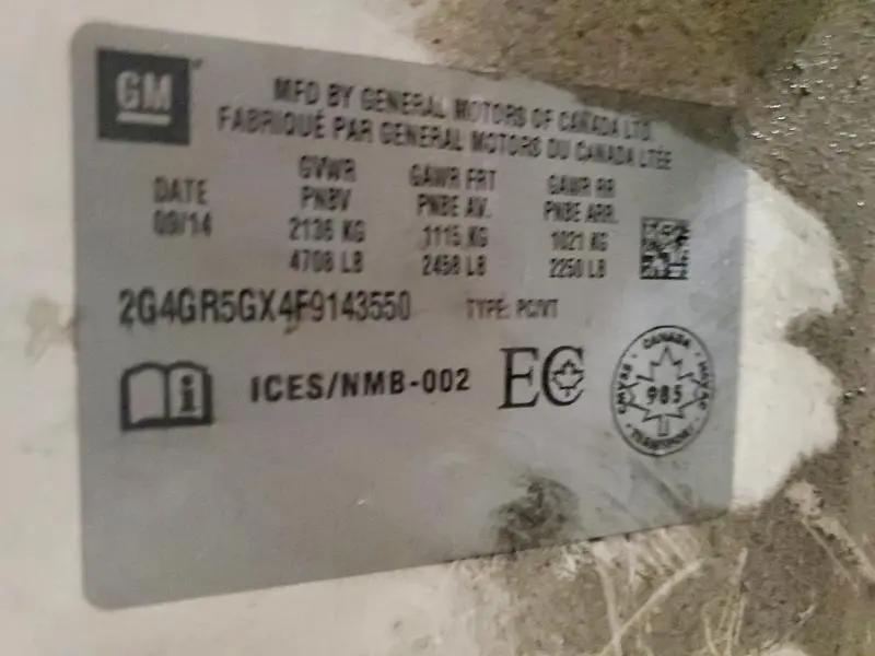 2015 BUICK REGAL PREMIUM  