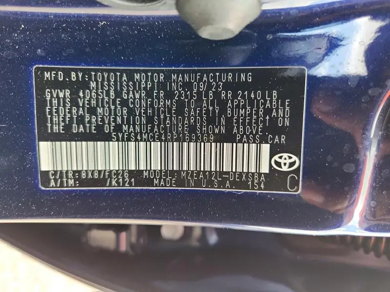 2024 TOYOTA COROLLA SE  
