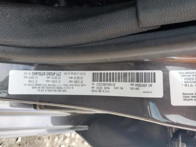 2015 CHRYSLER 200 LIMITED  