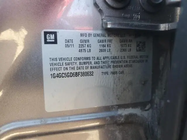 2011 BUICK LACROSSE CXL  