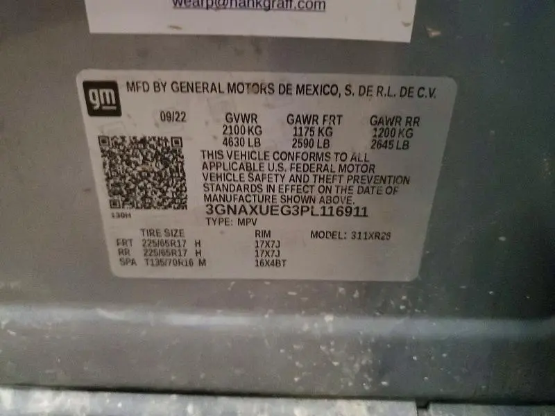 2023 CHEVROLET EQUINOX LT  