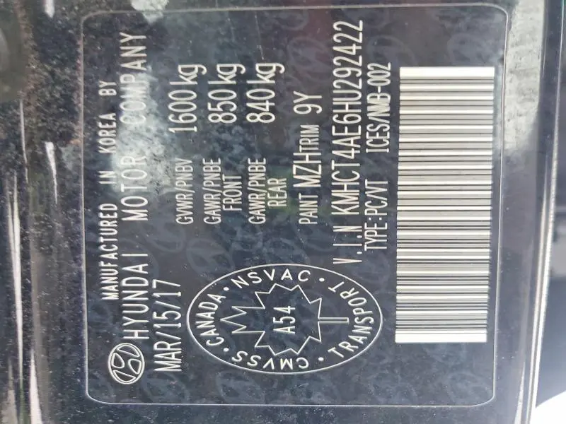 2017 HYUNDAI ACCENT SE  