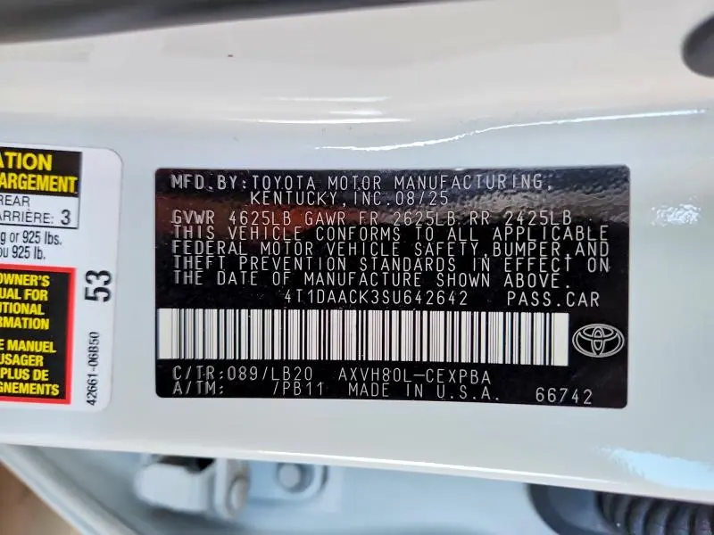 2025 TOYOTA CAMRY XSE  