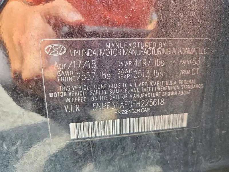 2015 HYUNDAI SONATA SPORT  